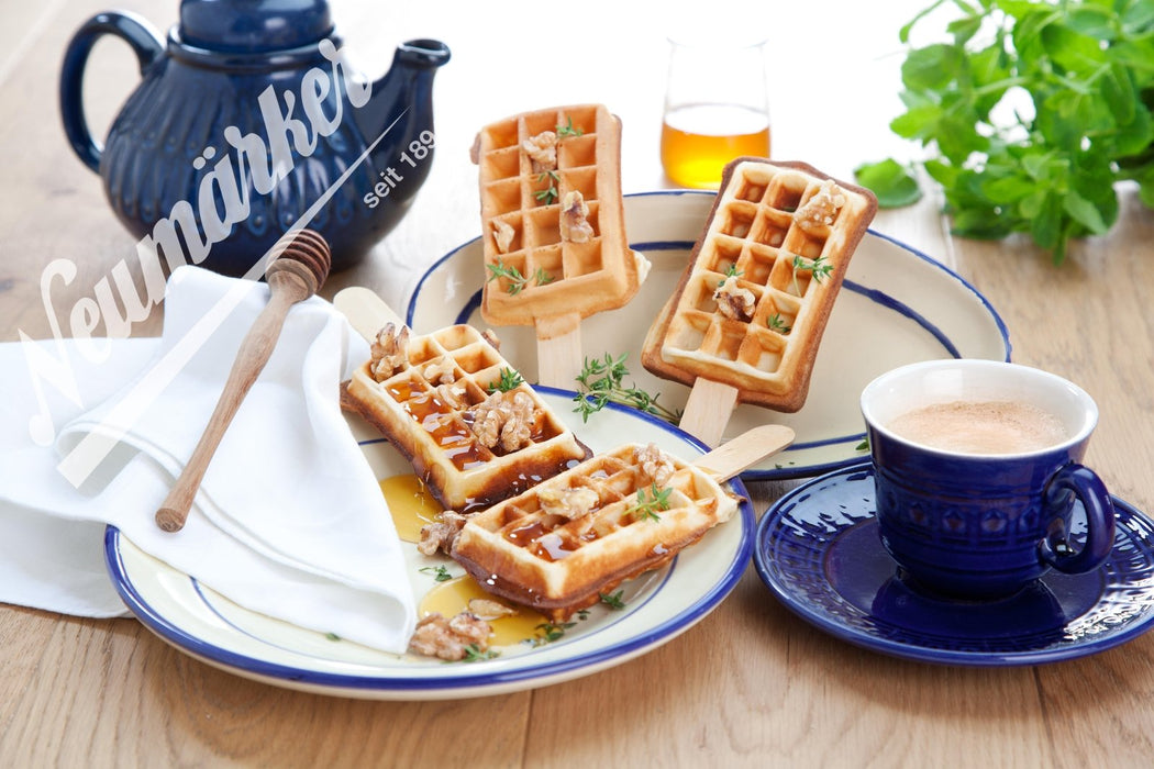 Neumärker - Waffeleisen Rahmwaffel am Stiel - Digitaltimer, 6 Waffeln, Edelstahl - Neumärker - GastroDeals