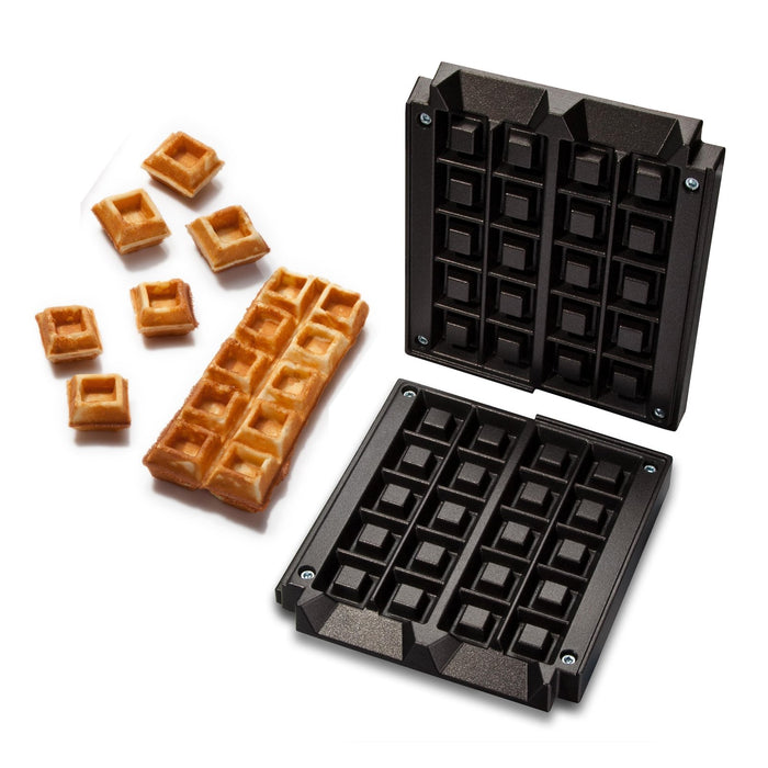Neumärker - Waffo - Biss Backplattensatz für Helios Vertikal - Backsystem - Antihaft, 20 Miniwaffeln, 40x40x27 mm - Neumärker - GastroDeals