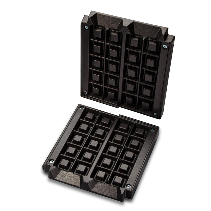 Neumärker - Waffo - Biss Backplattensatz für Helios Vertikal - Backsystem - Antihaft, 20 Miniwaffeln, 40x40x27 mm - Neumärker - GastroDeals
