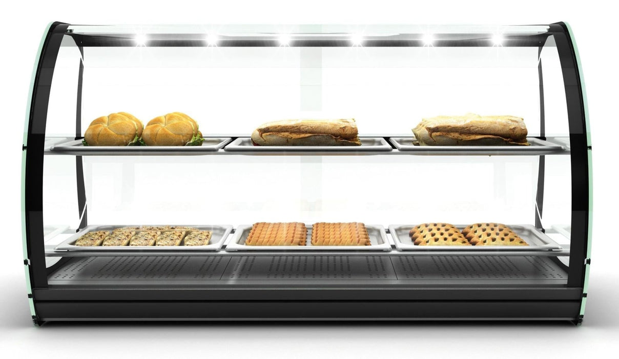 Neumärker - Warmhaltevitrine Honda - 6x 2/3 GN x 20 mm, Digitale Temperaturanzeige, LED - Beleuchtung - Neumärker - GastroDeals