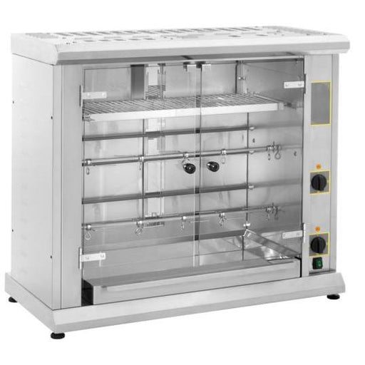 Roller Grill - Elektro - Hähnchengrill RBE 80 Q - 2 Spieße, Infrarot - Quartröhren, Edelstahl - Roller Grill - GastroDeals