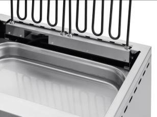 Roller Grill - Elektro - Tischgrill CES 60 - 60 cm, 7,6 kW, Edelstahl, Hochklappbare Grillplatte - Roller Grill - GastroDeals