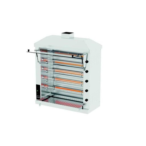 Roller Grill - Gas - Hähnchen - Grill GCRG5C - 9 - 9 Spieße, 23,5 kW, Warmhaltebereich - Roller Grill - GastroDeals