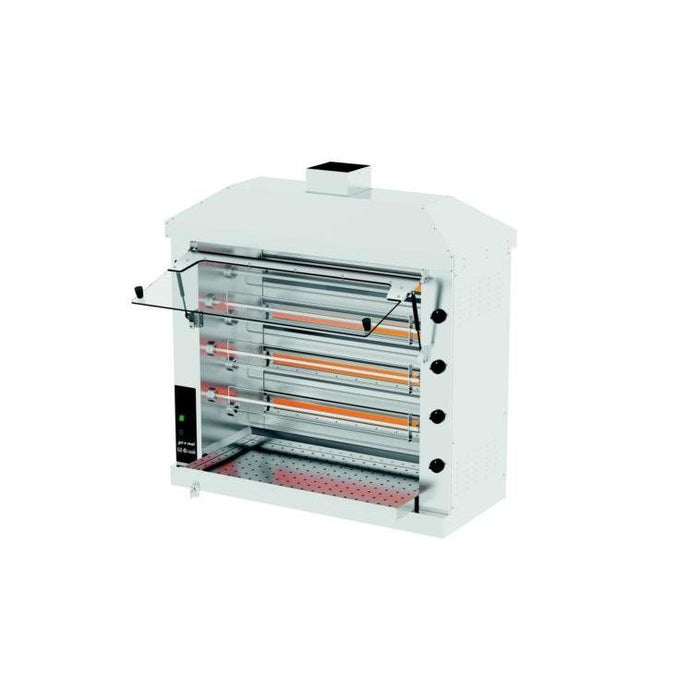 Roller Grill - Gas Hähnchen - Grill mit 7 Spießen Modell GCRG4C - 7 - GastroDeals