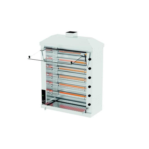 Roller Grill - Gas - Hähnchengrill GCRG6C - 11 - 11 Spieße, Warmhaltebereich, 28,2 kW - Roller Grill - GastroDeals