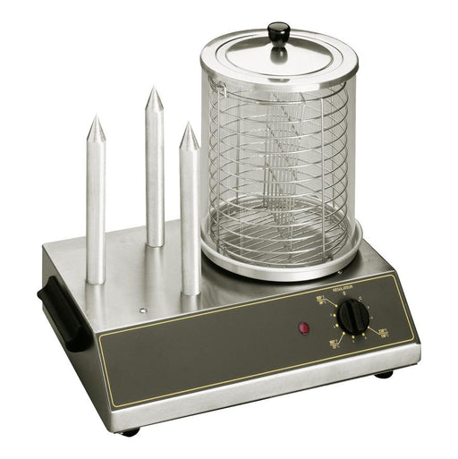 Roller Grill - Hot Dog Maker CS 3 E - Glaszylinder, 3 Heizstäbe, Edelstahl - Roller Grill - GastroDeals