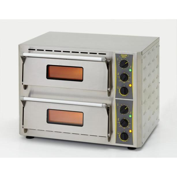 Roller Grill - Infrarot - Pizzaofen PZ 430 D - 2 Backkammern, 0 - 350 °C, Edelstahl - Roller Grill - GastroDeals