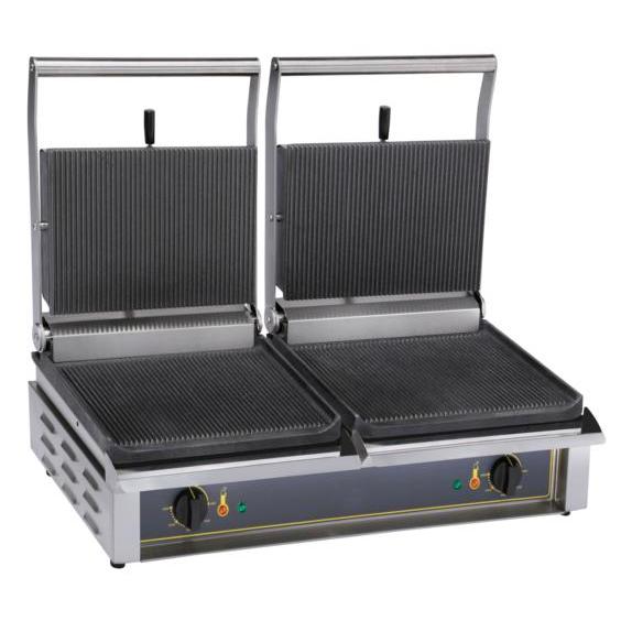 Roller Grill - Kontaktgrill Double Panini - Doppelplatten, 6 kW, 760x460x280 mm - Roller Grill - GastroDeals