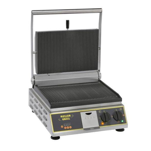Roller Grill - Kontaktgrill Einzel mit Zeitschaltuhr - Elektro 3,4 kW, 360x240 mm, Edelstahl - Roller Grill - GastroDeals