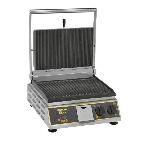 Roller Grill - Kontaktgrill Einzel mit Zeitschaltuhr - Elektro 3,4 kW, 360x240 mm, Edelstahl - Roller Grill - GastroDeals