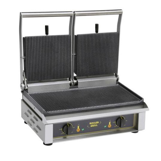 Roller Grill - Kontaktgrill Elektrodoppelplatten - 4 kW, Gusseisen, 535x240 mm - Roller Grill - GastroDeals