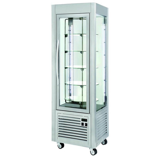 Roller Grill - Panorama Tiefkühlvitrine RDN 60T - 4 Rotierende Glasböden, 360 Liter, LED - Beleuchtung - Roller Grill - GastroDeals