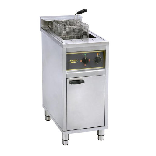 Roller Grill - Standfritteuse RFE 16C - 16 Liter, Ablasshahn, 4 - 12 kW, Unterbau mit Fronttür - Roller Grill - GastroDeals