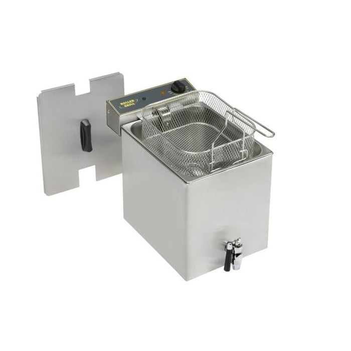 Roller Grill - Tisch Fritteuse 1 Becken 8 Liter mit Ablasshahn / Kaltzone Elektro MF 80R - GastroDeals