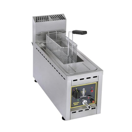 Roller Grill - Tisch - Fritteuse RFG 8 - 1 Becken, 8 Liter, Ablasshahn, Gas 4 kW - Roller Grill - GastroDeals