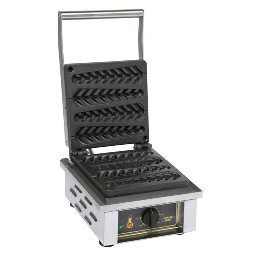 Roller Grill - Waffeleisen für Waffeln am Stiel - Lolly Pop, Modell GES23, Gusseisen, Edelstahlgehäuse - Roller Grill - GastroDeals