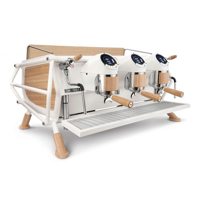 Sanremo - Sanremo - Café Racer Custom White & Wood / 3-Gruppig - GastroDeals