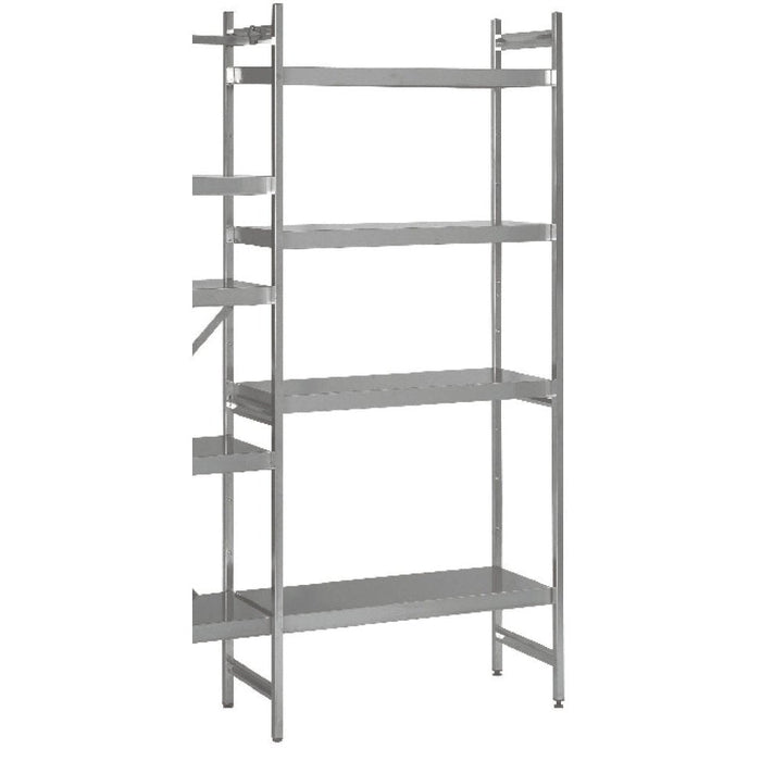 Saro - SARO Anbauregal 1175 x 500 x 1800mm 4 glatte Böden - GastroDeals