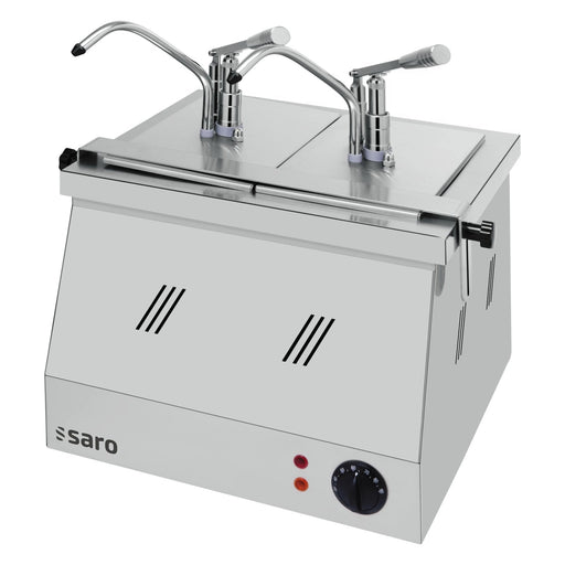 Saro - SARO Bainmarie 2X1/4 GN 200 mit Dispenser BM-0214 - GastroDeals