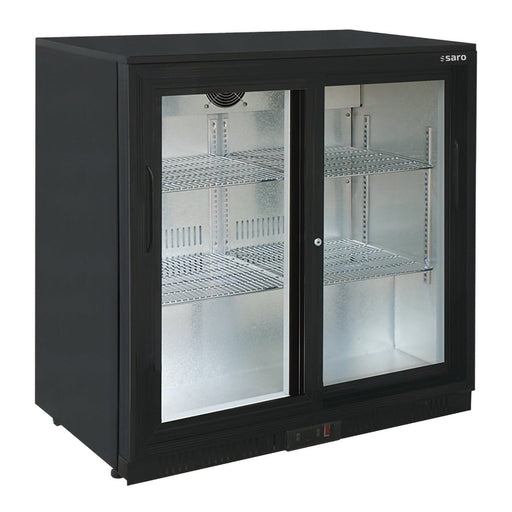 Saro - SARO Barkühlschrank, 2 Schiebetüren, Modell BC 198 SD - GastroDeals
