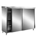 Saro - SARO Edelstahl-Lagerschrank,Schiebet.,Schrägdach,100x70cm - GastroDeals