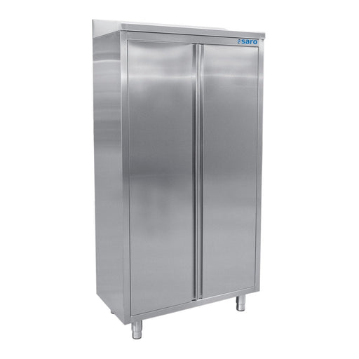 Saro - SARO Edelstahlhochschrank 2 Flügeltüren Breite 1000mm - GastroDeals