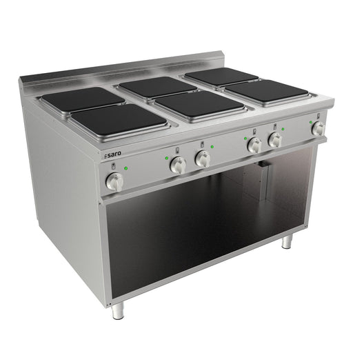 Saro - SARO Elektroherd, off. Unterbau, 6 Platten, LQ / CQE6BA - GastroDeals