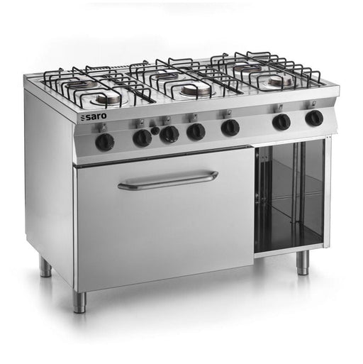 Saro - SARO Fast-Serie Gasherd, Gasbackofen Modell F7/FUG6LN - GastroDeals