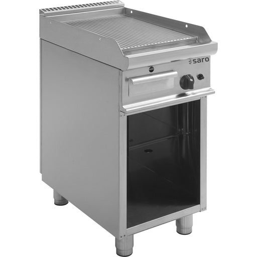 Saro - SARO Gas-Griddleplatte, offener Unterbau, E7/KTG1BAR - GastroDeals