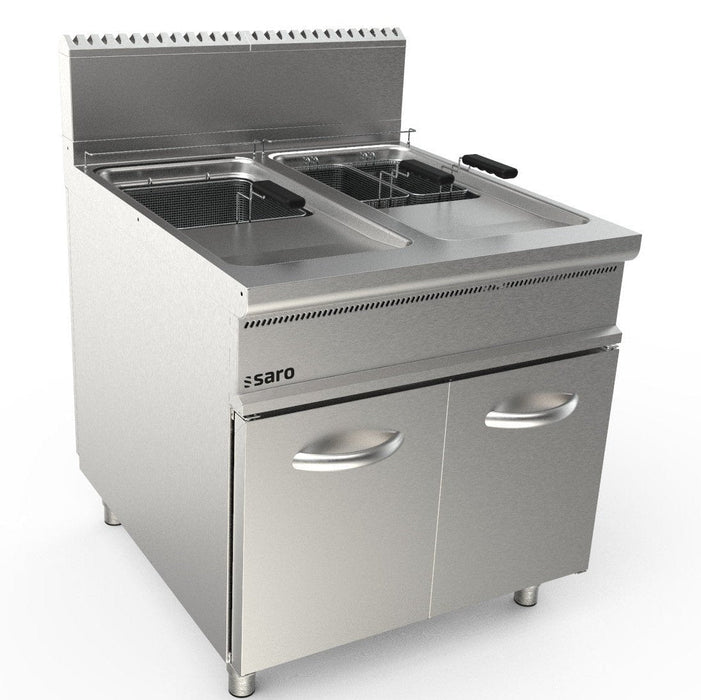 Saro - SARO Gasfritteuse, 2 x 22 L, Modell LQ / FLG2V22 - GastroDeals