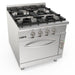 Saro - SARO Gasherd, Elektroofen, 4 Brenner, LQ / CUG4NE - GastroDeals