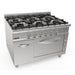 Saro - SARO Gasherd, Elektroofen, 6 Brenner, LQ / CUG6NE - GastroDeals