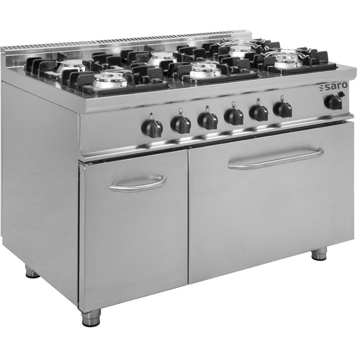 Saro - SARO Gasherd, Gasbackofen, Modell E7/KUPG6LN - GastroDeals