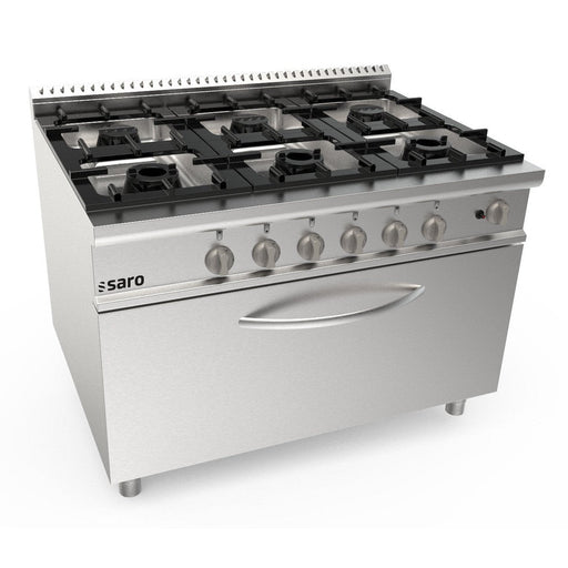 Saro - SARO Gasherd, Gasofen, 6 Brenner, Modell LQ / CUG6FM - GastroDeals