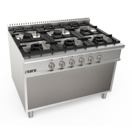 Saro - SARO Gasherd, offener Unterbau, 6 Brenner, LQ / CUG6BA - GastroDeals