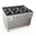 Saro - SARO Gasherd, offener Unterbau, 6 Brenner, LQ / CUG6BA - GastroDeals