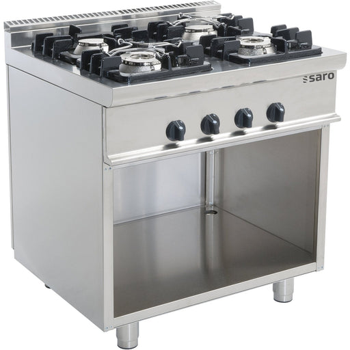 Saro - SARO Gasherd, offener Unterbau, Modell E7/KUPG4BA - GastroDeals
