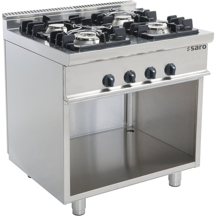 Saro - SARO Gasherd, offener Unterbau, Modell E7/KUPG4BA - GastroDeals