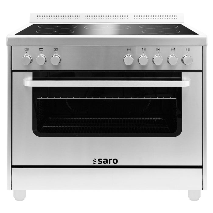 Saro - SARO Induktionsherd+Elektrobackofen, TS95IND61X silber - GastroDeals
