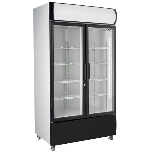 Saro - SARO Kühlschrank, 2 Glastüren, Werbetafel, GTK 580 - GastroDeals