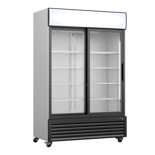 Saro - SARO Kühlschrank, Glasschiebetür.+Werbetaf., GTK 700 SD - GastroDeals