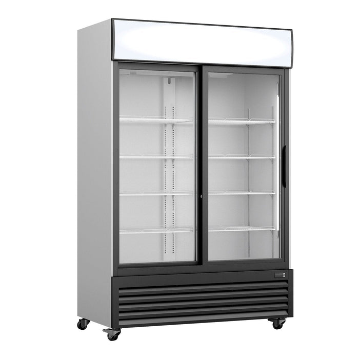 Saro - SARO Kühlschrank, Glasschiebetür.+Werbetaf., GTK 700 SD - GastroDeals