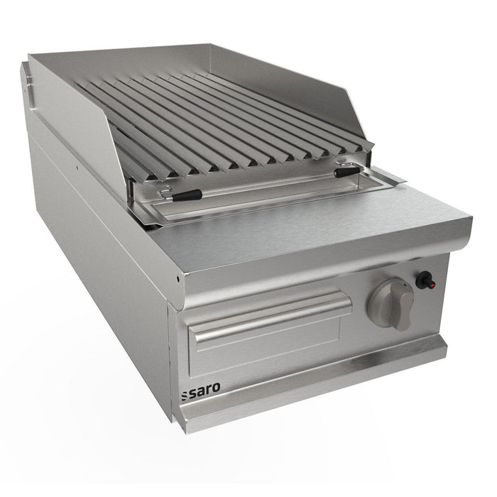 Saro - SARO Lavasteingrill, 400 mm, Tischmodell LQ / BS1BB - GastroDeals