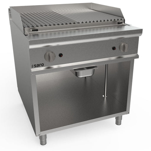 Saro - SARO Lavasteingrill, 800 mm, Standmodell LQ / BS2BA - GastroDeals