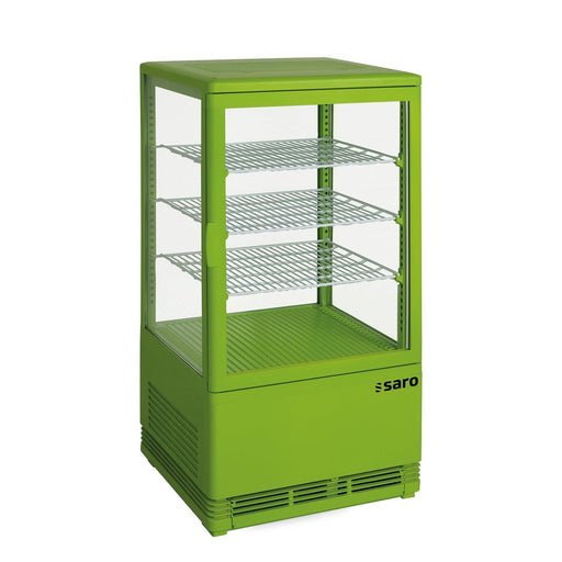 Saro - SARO Mini-Umluftkühlvitrine 68L, Modell SC 70 grün - GastroDeals