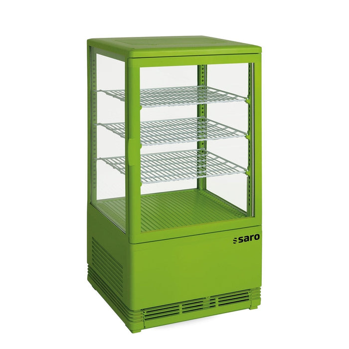 Saro - SARO Mini-Umluftkühlvitrine 68L, Modell SC 70 grün - GastroDeals