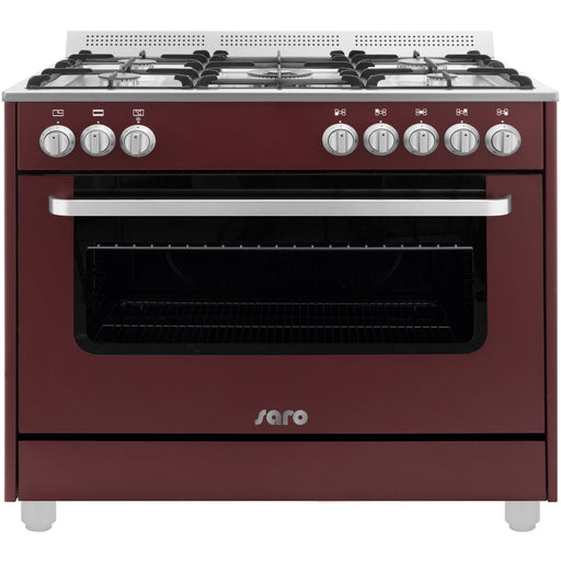 Saro - SARO Multifunktionsherd Gas/Elekt., TS95C61LVI bordeaux - GastroDeals