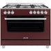 Saro - SARO Multifunktionsherd Gas/Elekt., TS95C61LVI bordeaux - GastroDeals