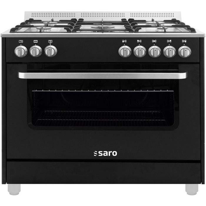 Saro - SARO Multifunktionsherd Gas/Elektro, TS95C61LNE schwarz - GastroDeals