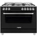 Saro - SARO Multifunktionsherd Gas/Elektro, TS95C61LNE schwarz - GastroDeals